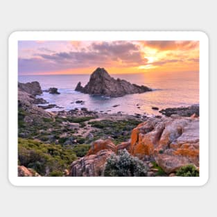 Sugarloaf Rock - Winter Sunset Sticker